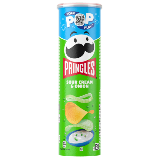 Pringles Sour Cream & Onion Chips 185g