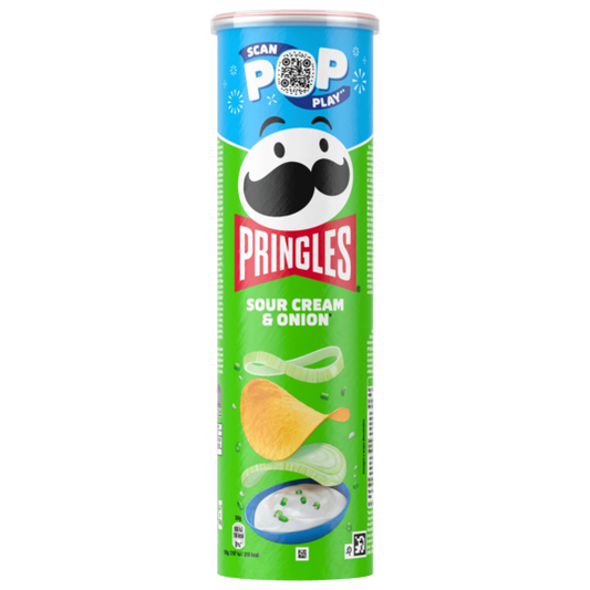 Pringles Sour Cream & Onion Chips 185g