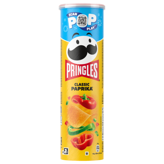 Pringles Classic Paprika Chips 185g