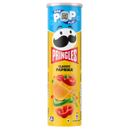 Pringles Classic Paprika Chips 185g